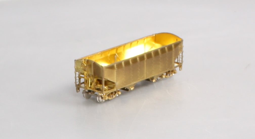 Overland 3047 HO Scale BRASS C&O H-6 2-Bay Hopper - Unpainted LN/Box