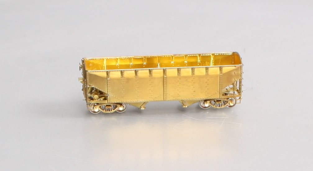 Overland 3047 HO Scale BRASS C&O H-6 2-Bay Hopper - Unpainted LN/Box