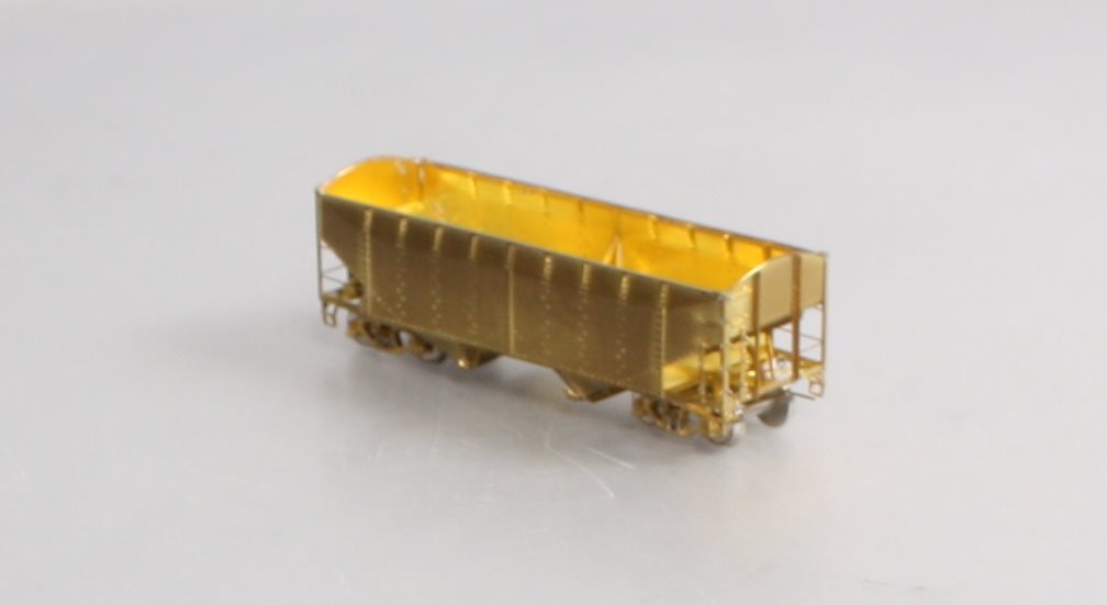 Overland 3047 HO Scale BRASS C&O H-6 2-Bay Hopper - Unpainted LN/Box