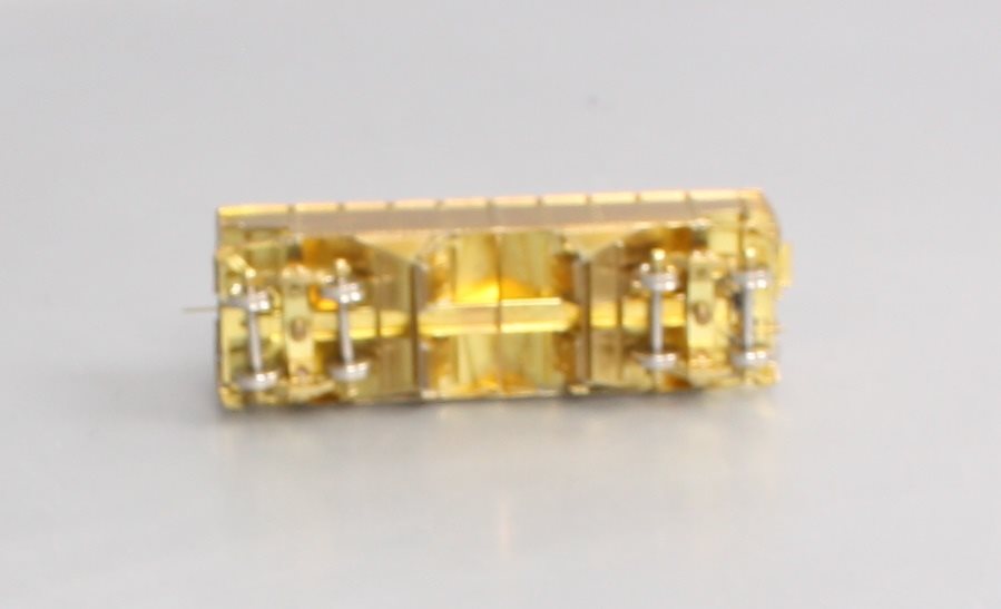 Overland 3047 HO Scale BRASS C&O H-6 2-Bay Hopper - Unpainted LN/Box