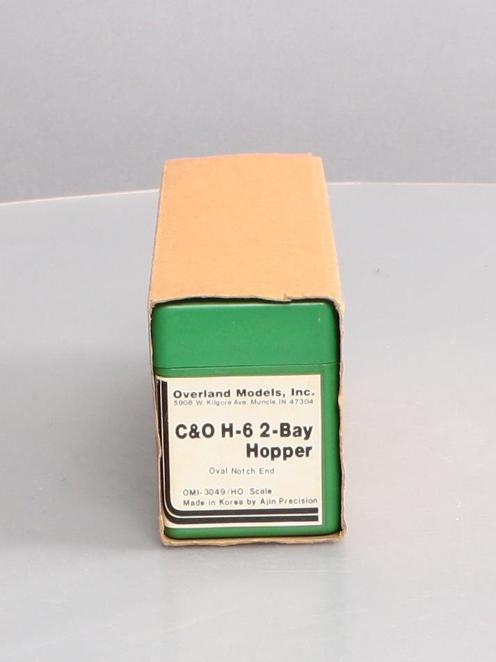 Overland 3049 HO BRASS Unpainted C&O H-6 2-Bay Hopper Car LN/Box