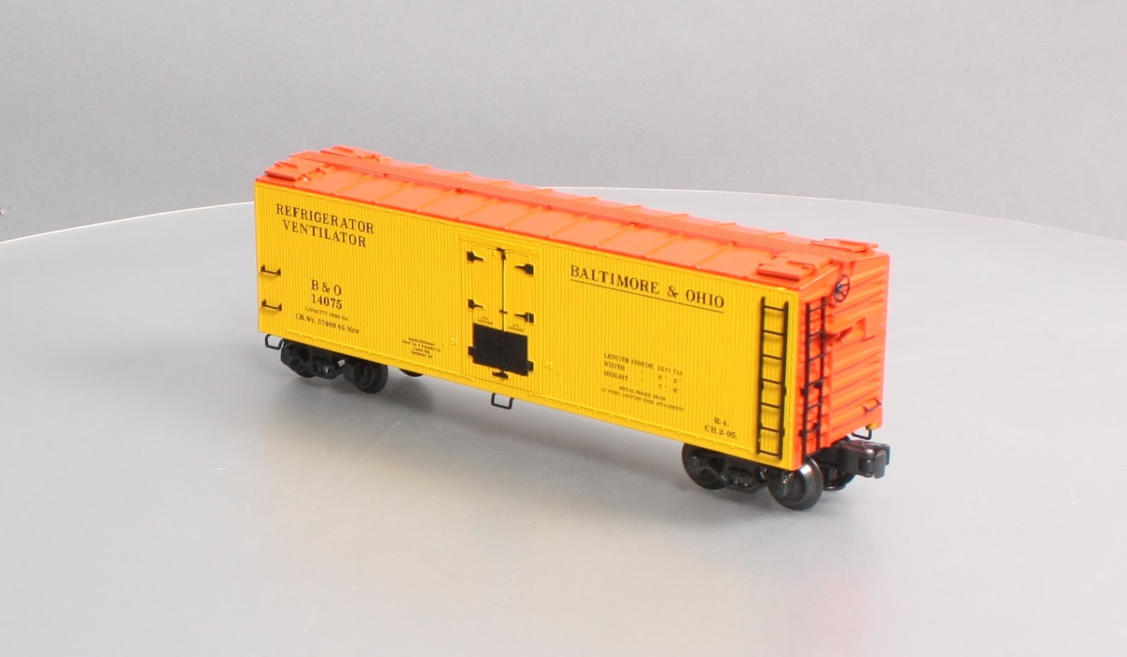 K-Line K752-1091 O Gauge Baltimore & Ohio Die-Cast Refrigerator #14075 LN/Box
