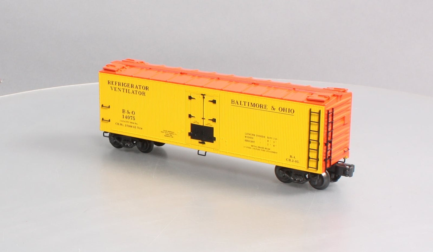 K-Line K752-1091 O Gauge Baltimore & Ohio Die-Cast Refrigerator #14075 LN/Box