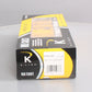 K-Line K752-1091 O Gauge Baltimore & Ohio Die-Cast Refrigerator #14075 LN/Box