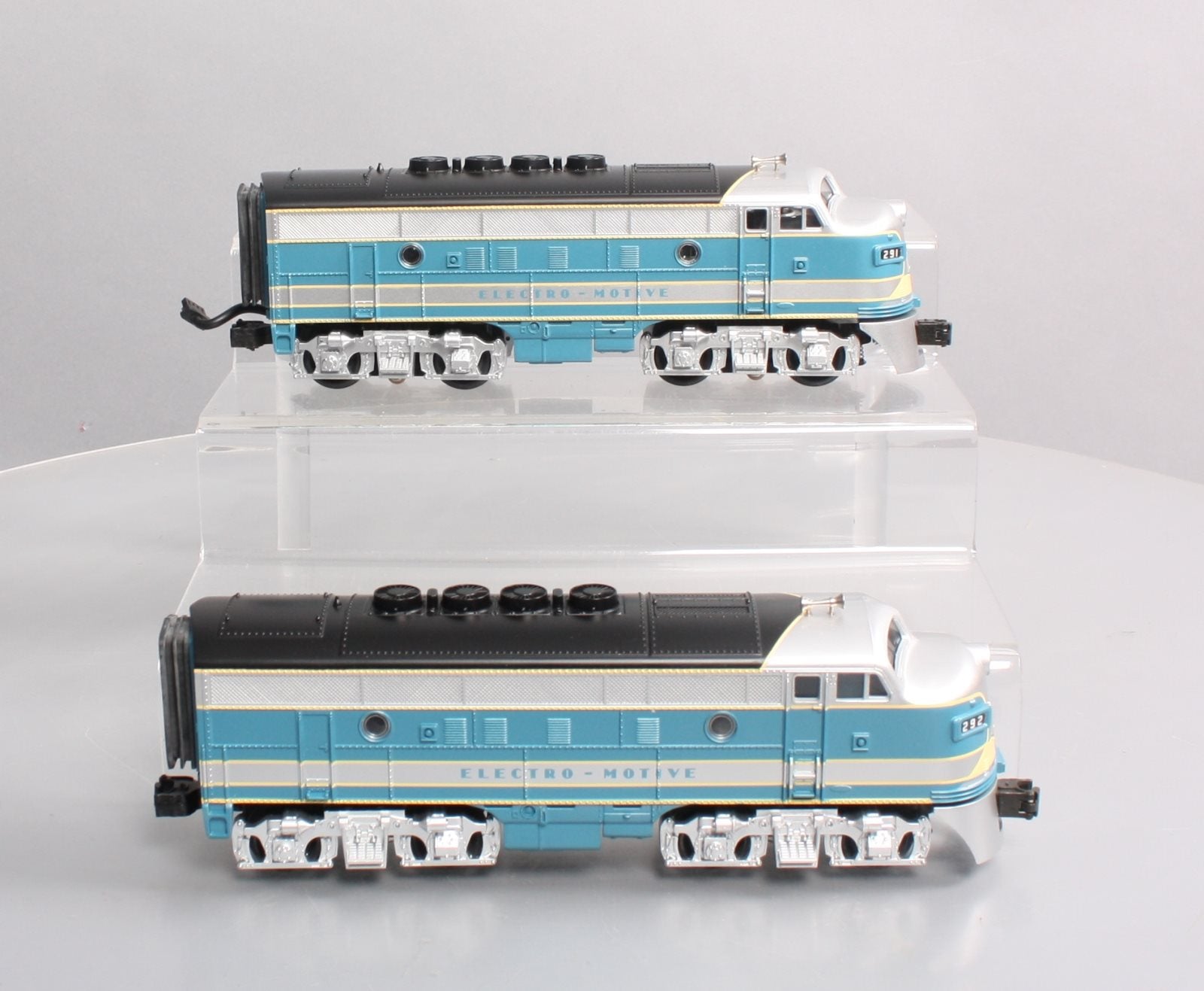 MTH 30-2142-1 O Gauge EMD F-3 AA Diesel Engine Set w/PS1 #291/292 LN/Box