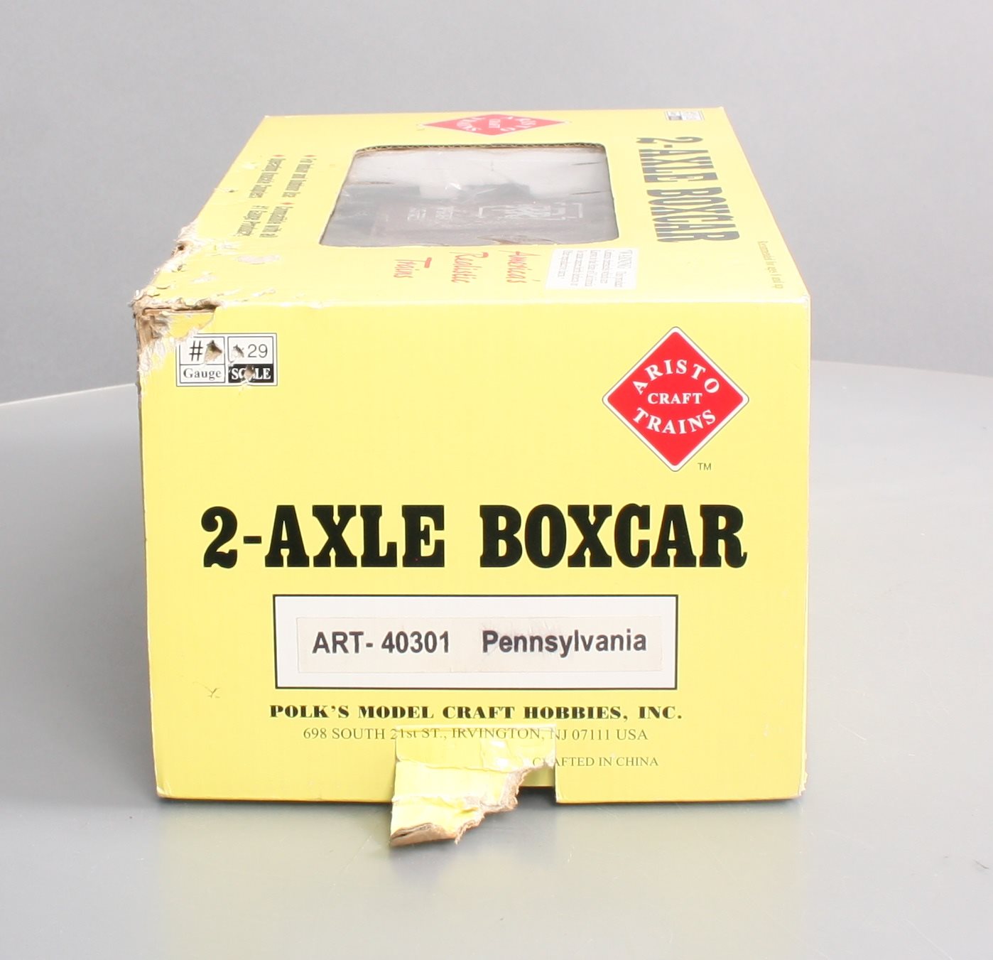 Aristo-Craft 40301 G Scale Pennsylvania 2-Axle Boxcar #25550