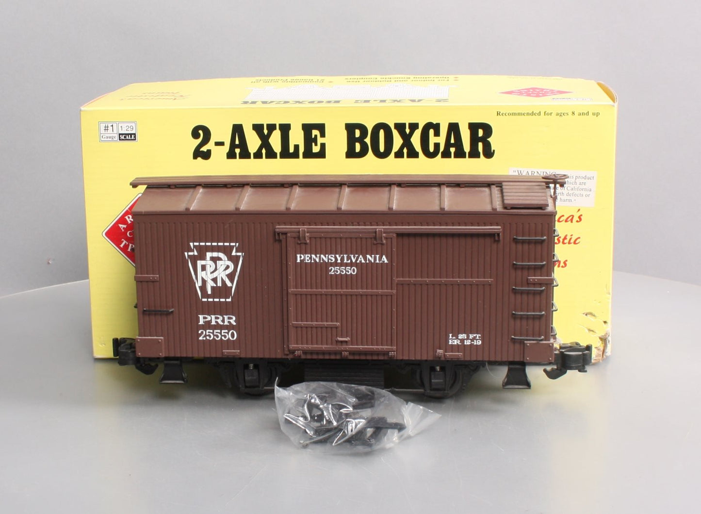 Aristo-Craft 40301 G Scale Pennsylvania 2-Axle Boxcar #25550
