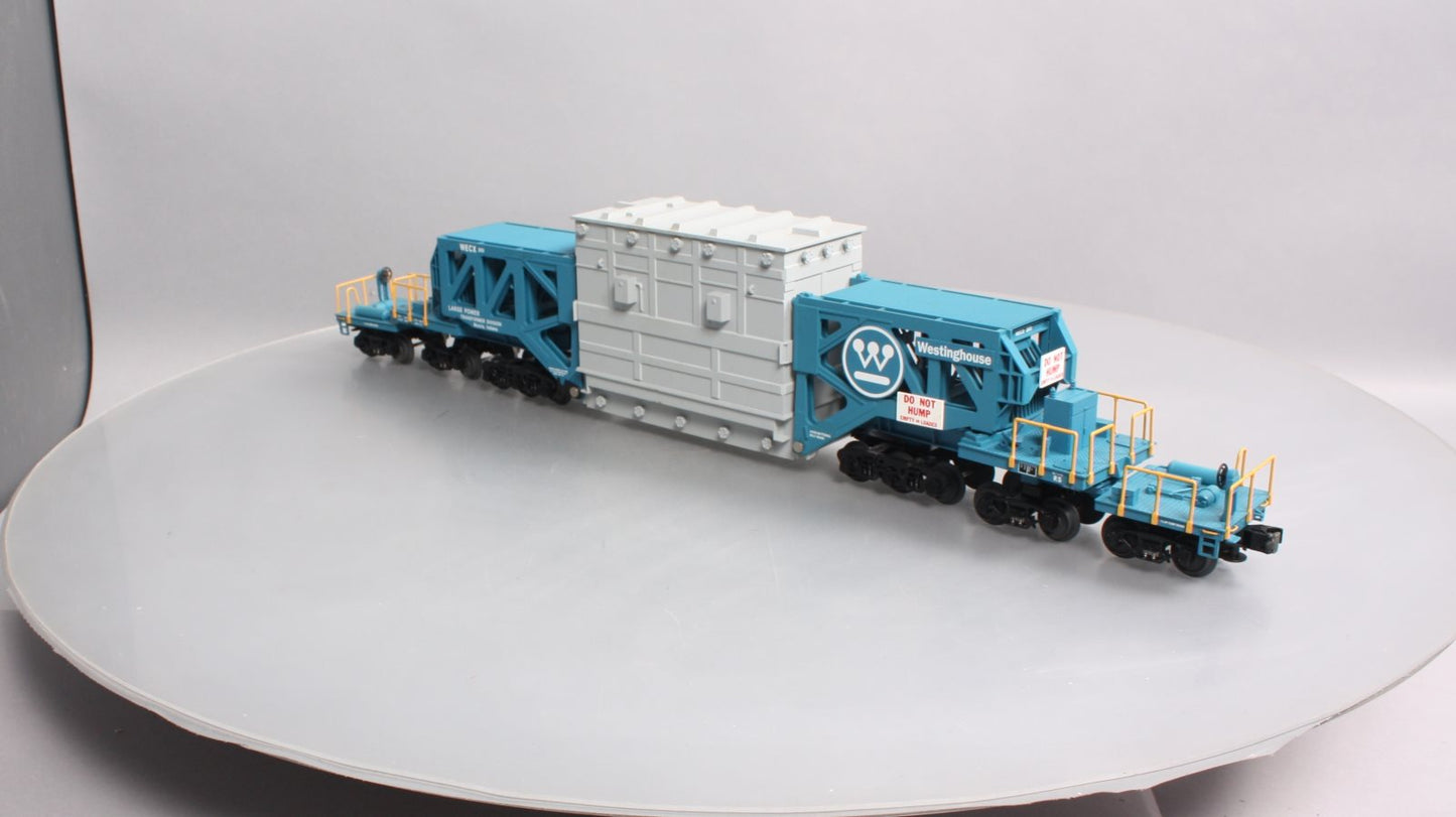 MTH 20-98232 O Gauge Westinghouse Schnabel Flatcar #203 w/ Transformer NIB