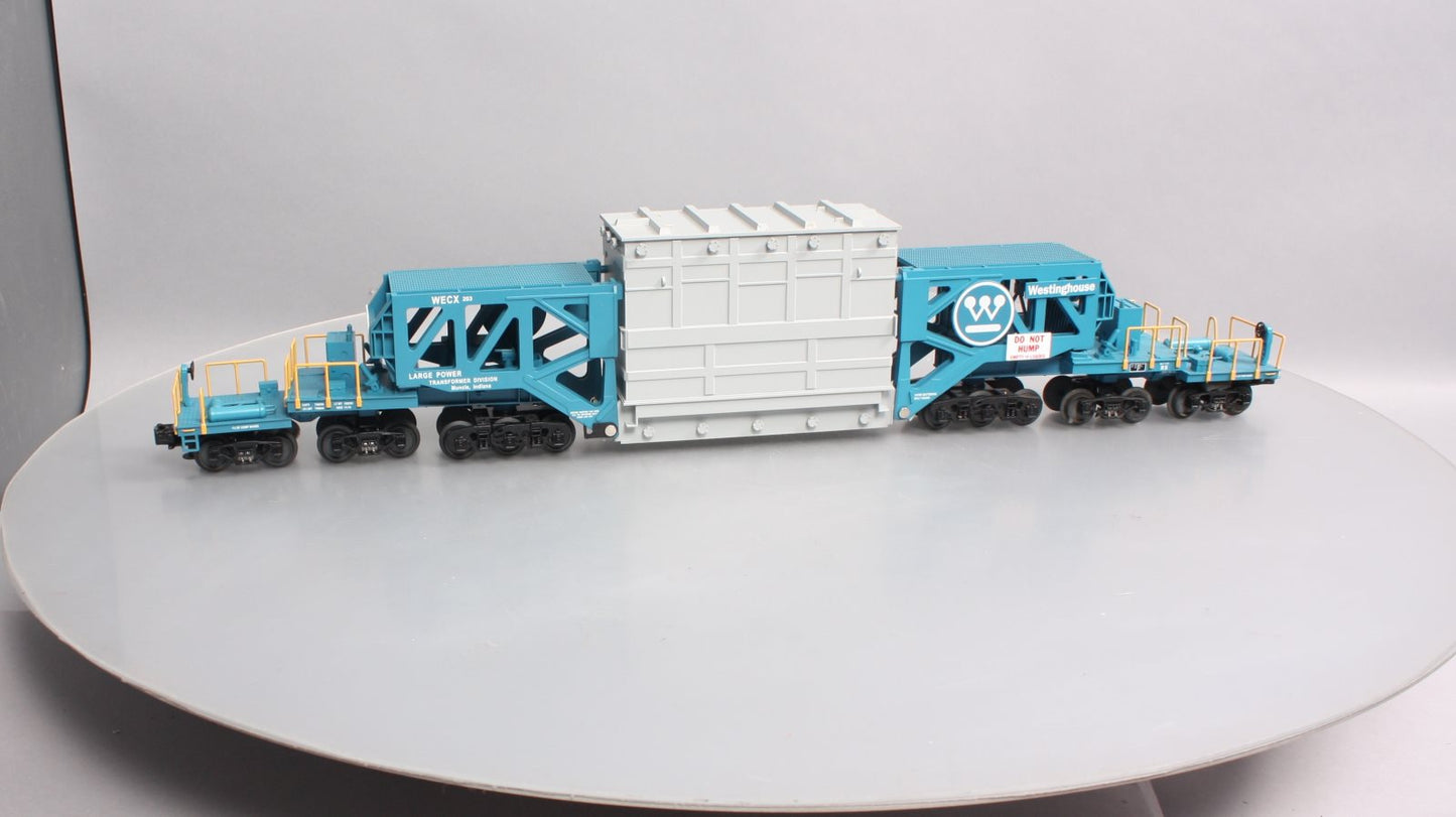MTH 20-98232 O Gauge Westinghouse Schnabel Flatcar #203 w/ Transformer LN/Box