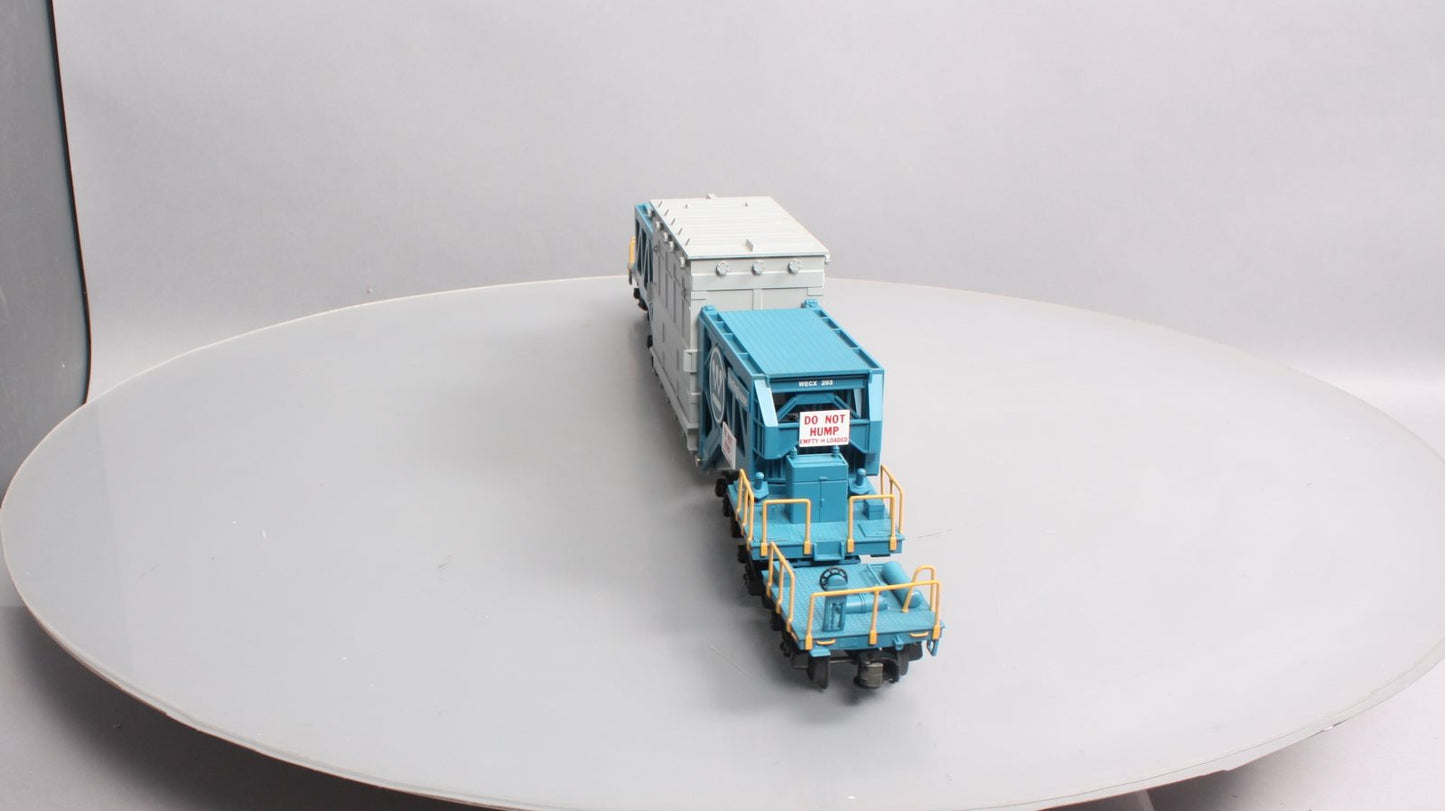 MTH 20-98232 O Gauge Westinghouse Schnabel Flatcar #203 w/ Transformer LN/Box