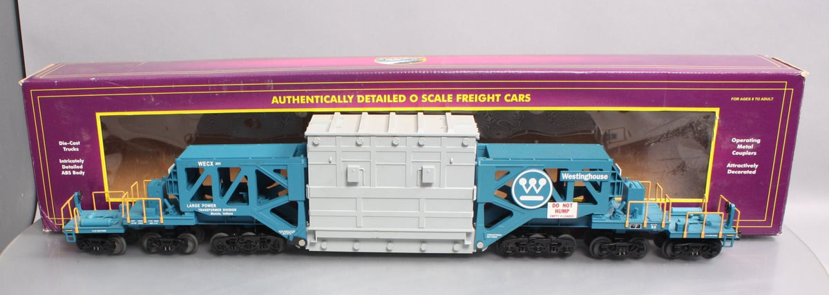 MTH 20-98232 O Gauge Westinghouse Schnabel Flatcar #203 w/ Transformer LN/Box