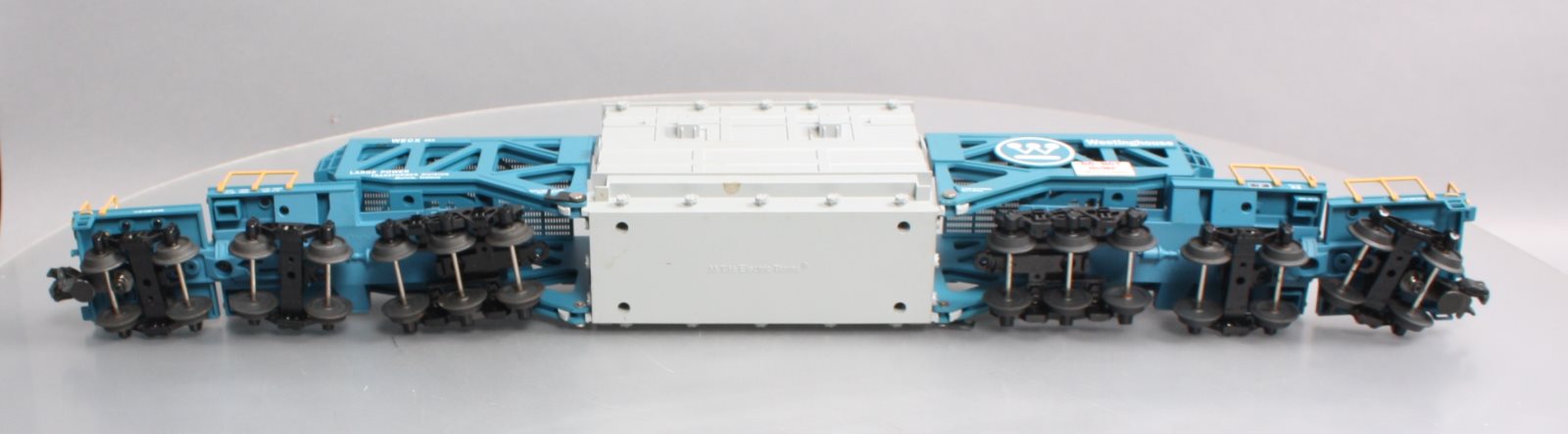 MTH 20-98232 O Gauge Westinghouse Schnabel Flatcar #203 w/ Transformer NIB