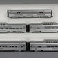 MTH 20-6545 O Gauge California Zephyr 70' Streamlined Ribbed Passenger 5-Car Set LN/Box