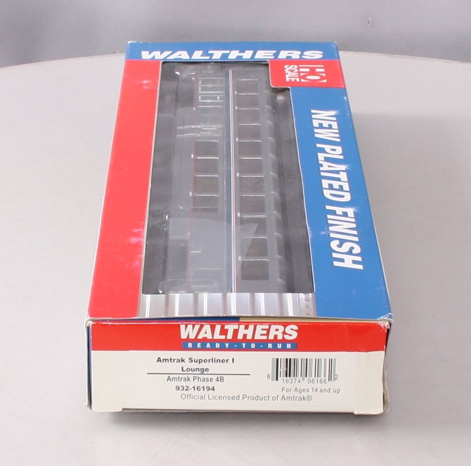 Walthers 932-16194 HO Scale Amtrak Superliner 1 Lounge Passenger Car LN/Box