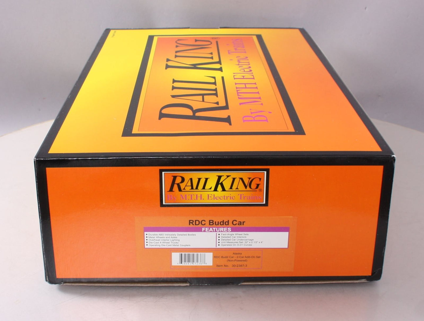 MTH 30-2387-3 O Alaska RDC Budd Car Add-On Set (Set of 2) MT/Box