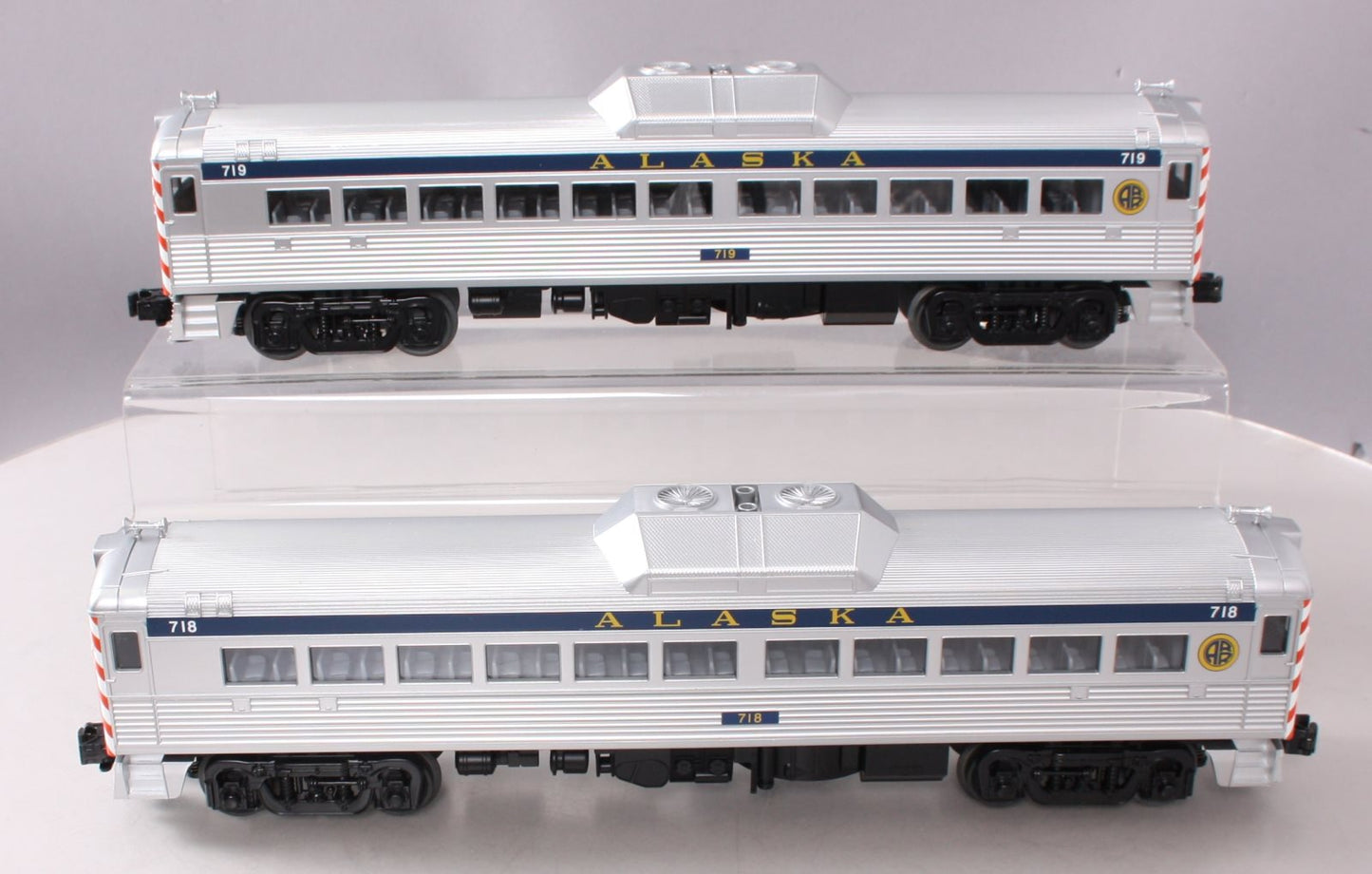 MTH 30-2387-3 O Alaska RDC Budd Car Add-On Set (Set of 2) MT/Box