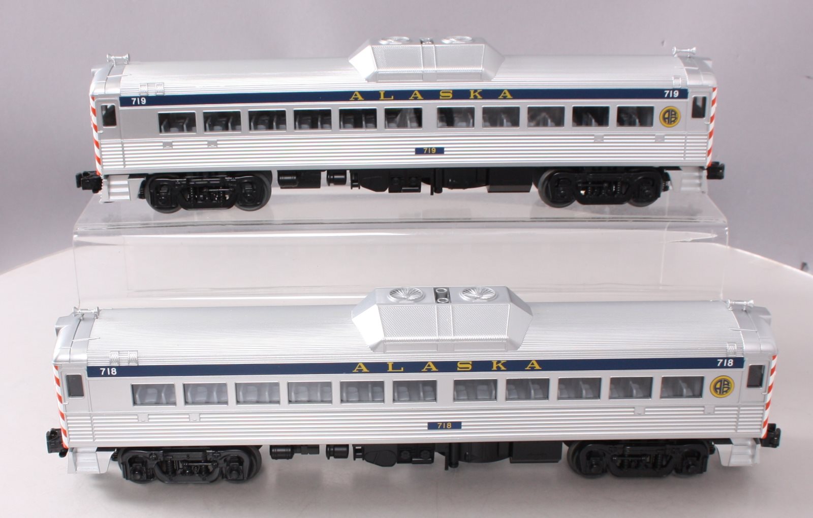 MTH 30-2387-3 O Alaska RDC Budd Car Add-On Set (Set of 2) MT/Box