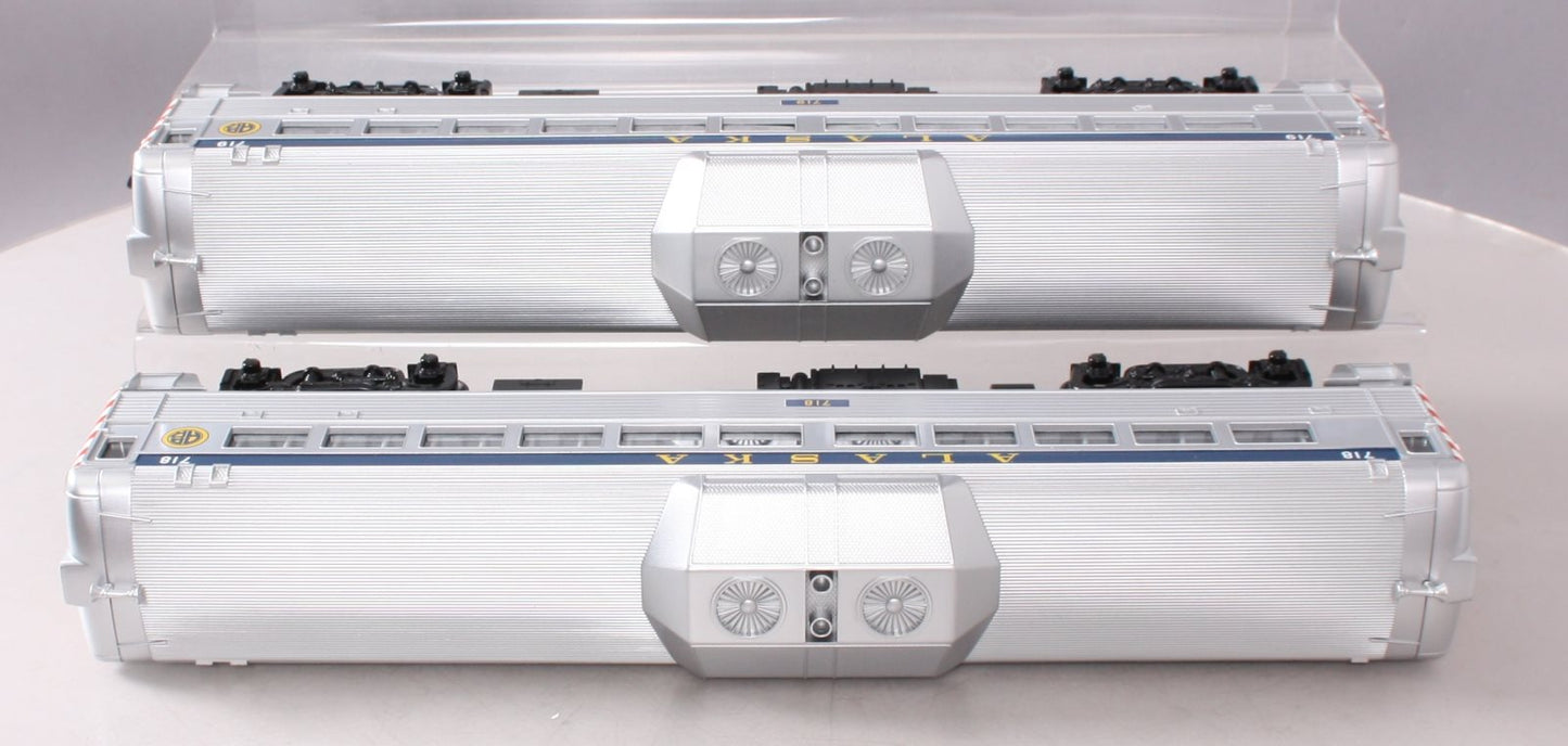 MTH 30-2387-3 O Alaska RDC Budd Car Add-On Set (Set of 2) MT/Box
