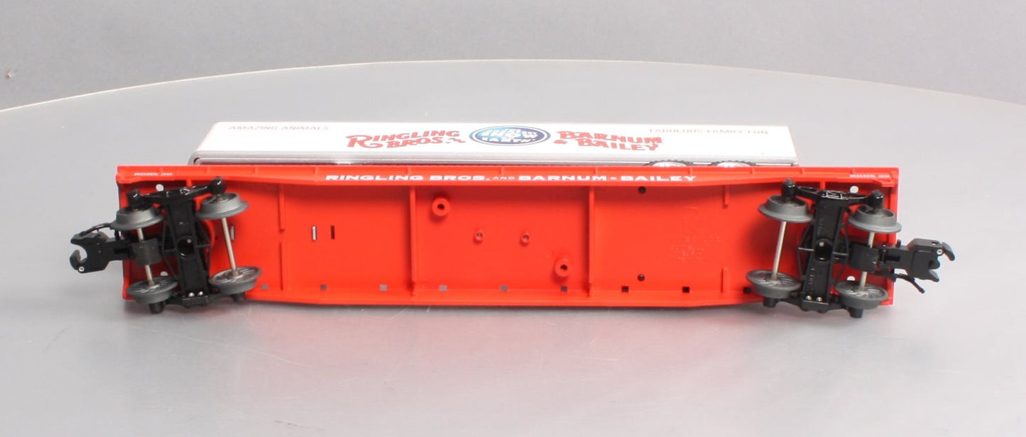 K-Line 6-22574 O Gauge Ringling Bros Flat Car #39 w/ Trailer #4 LN/Box