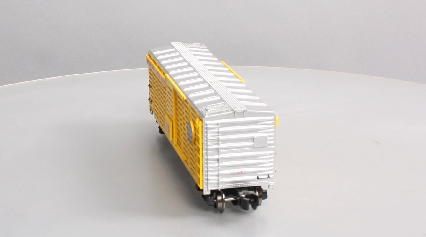 K-Line 6-22248 O Gauge Ringling Brothers Scale Stock Car #47 (Gold) NIB