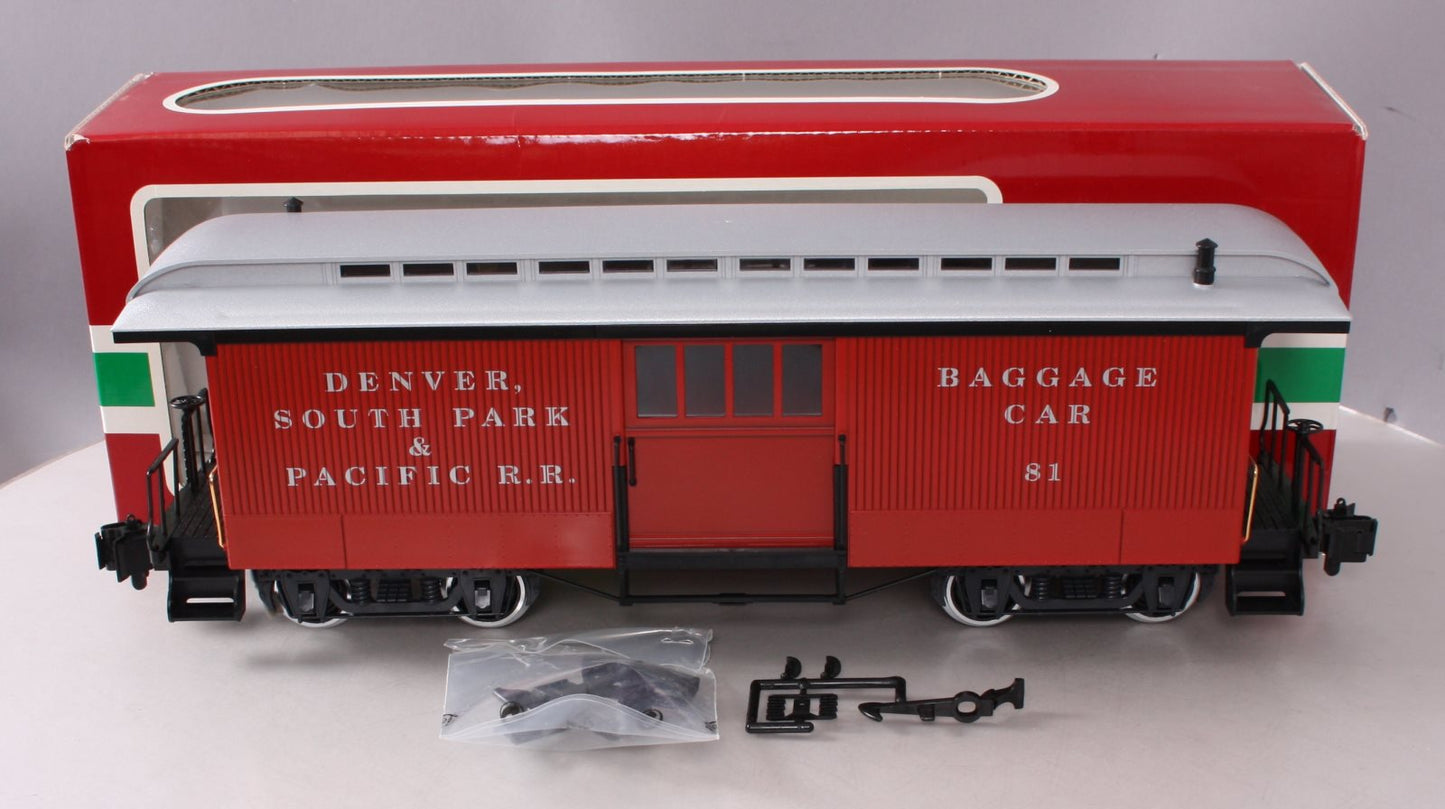 LGB 32840 G Denver, South Park and Pacific Baggage Car #81 w/Metal Wheels LN/Box