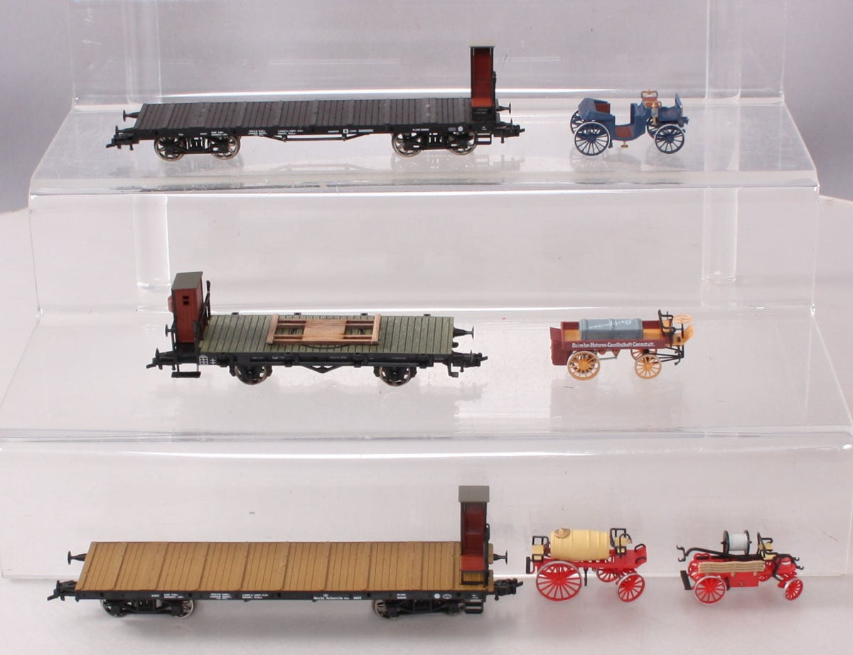 Fleischmann 874904 HO Eppch I Flat Car Set w/Goods Wagons LN/Box