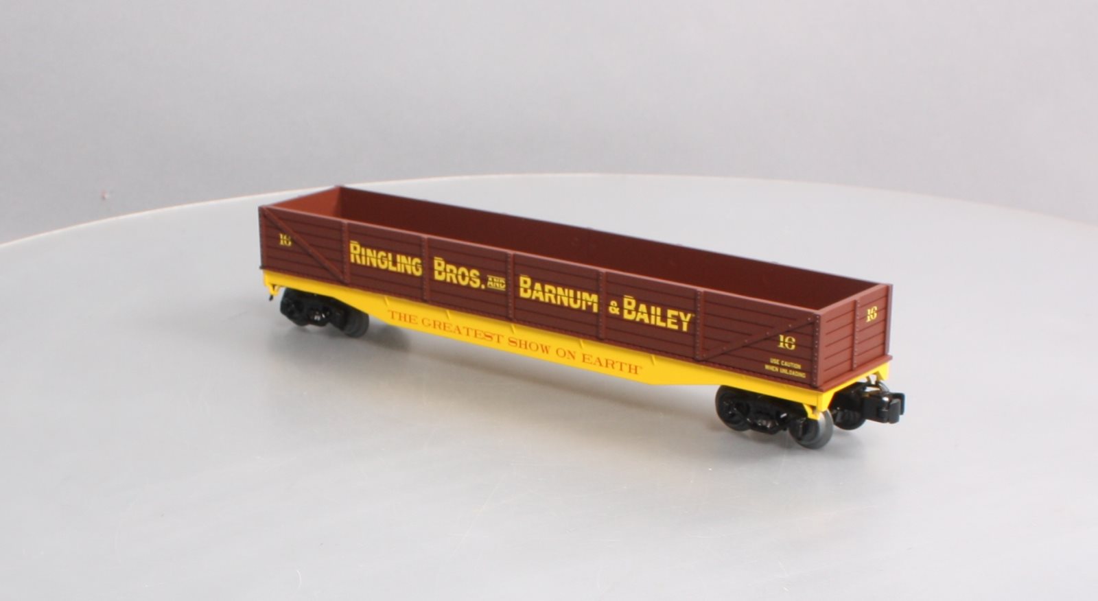 K-Line 6-22544 O Gauge Ringling Bros Wood-Sided Gondola w/ Equipment Load #16 LN/Box