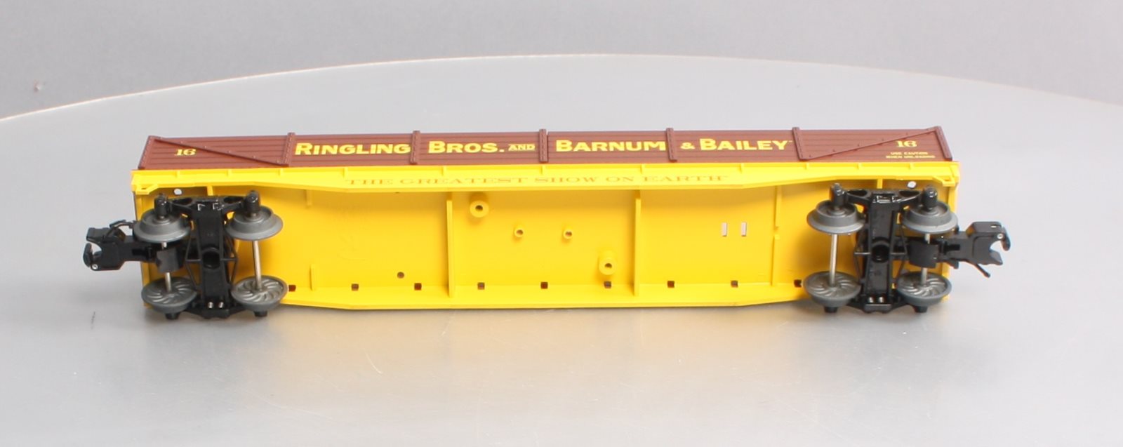 K-Line 6-22544 O Gauge Ringling Bros Wood-Sided Gondola w/ Equipment Load #16 LN/Box