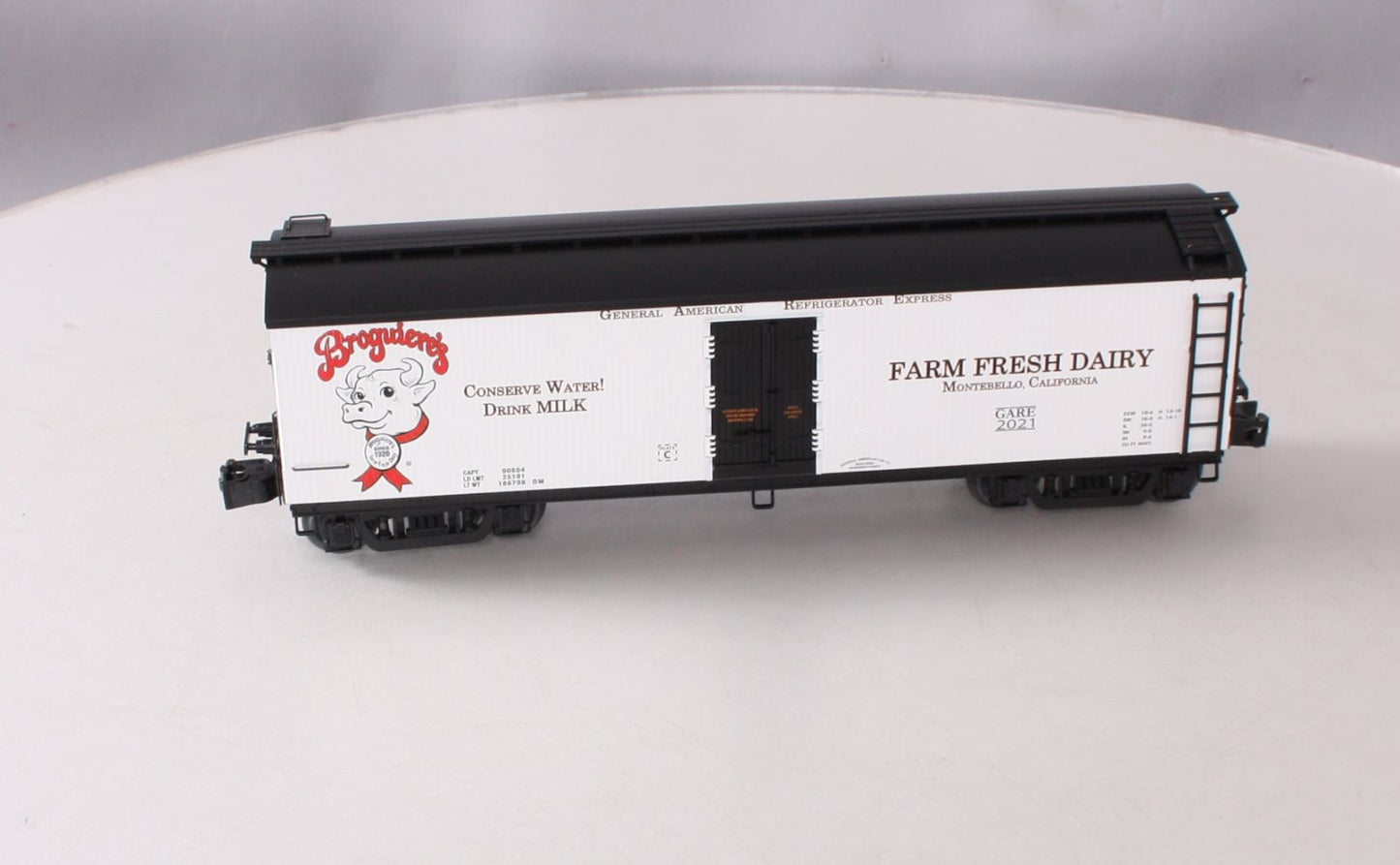 Lionel 2101150 O Gauge Broguieres Milk Car #2021 NIB