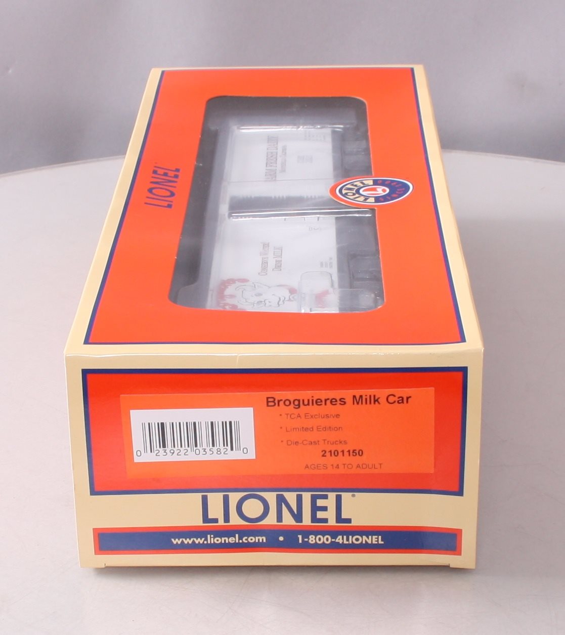Lionel 2101150 O Gauge Broguieres Milk Car #2021 NIB