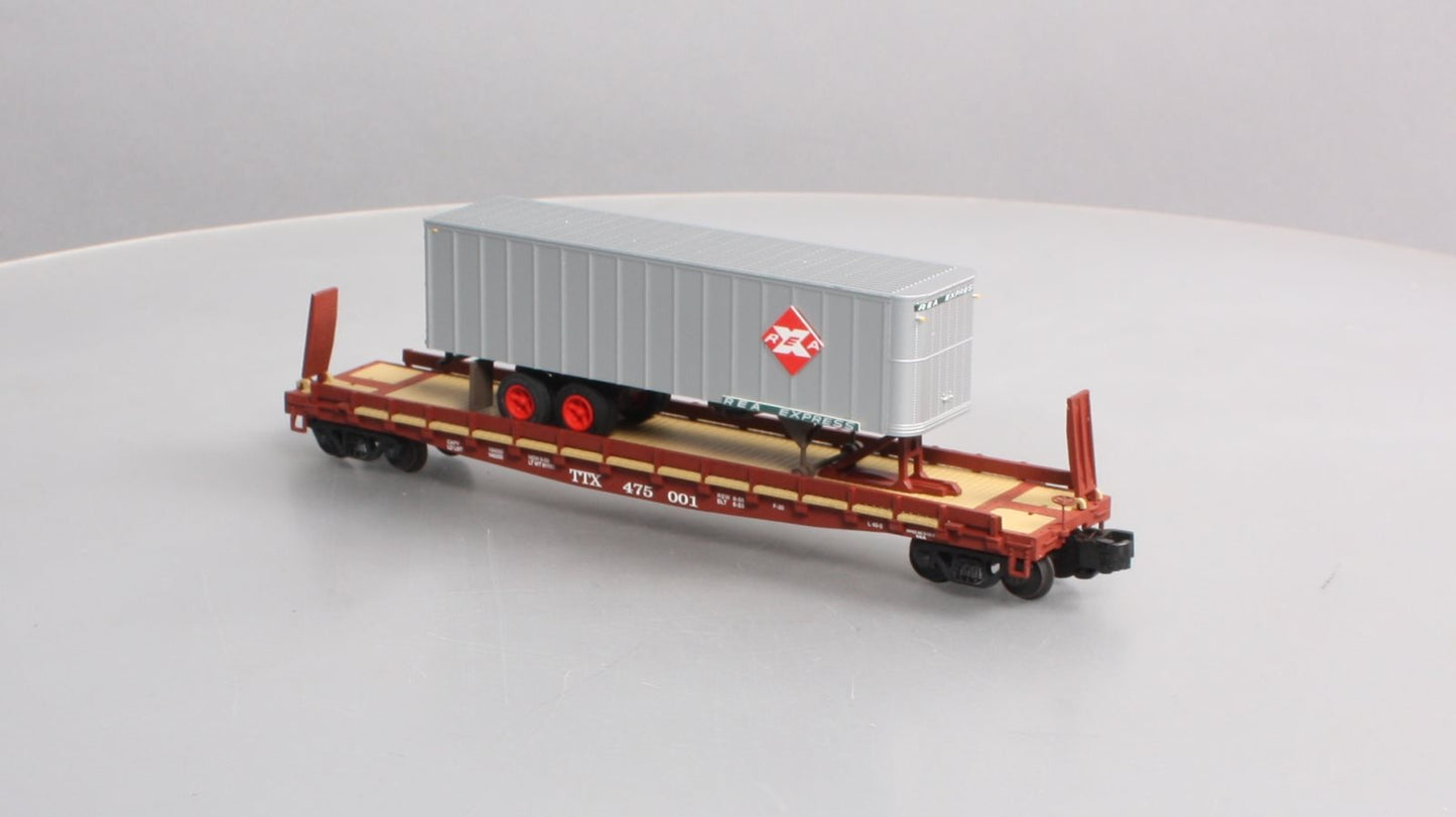 S-Helper Service 00193 S Gauge TOFC Trailer Train #1 w/REAX ALM Trailer LN/Box