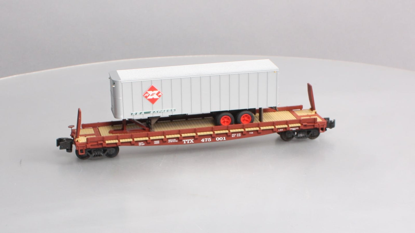 S-Helper Service 00193 S Gauge TOFC Trailer Train #1 w/REAX ALM Trailer LN/Box
