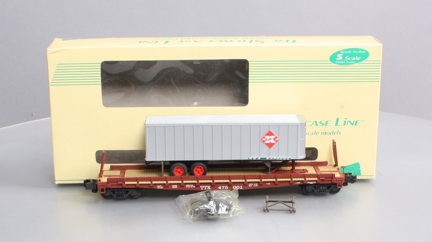 S-Helper Service 00193 S Gauge TOFC Trailer Train #1 w/REAX ALM Trailer LN/Box