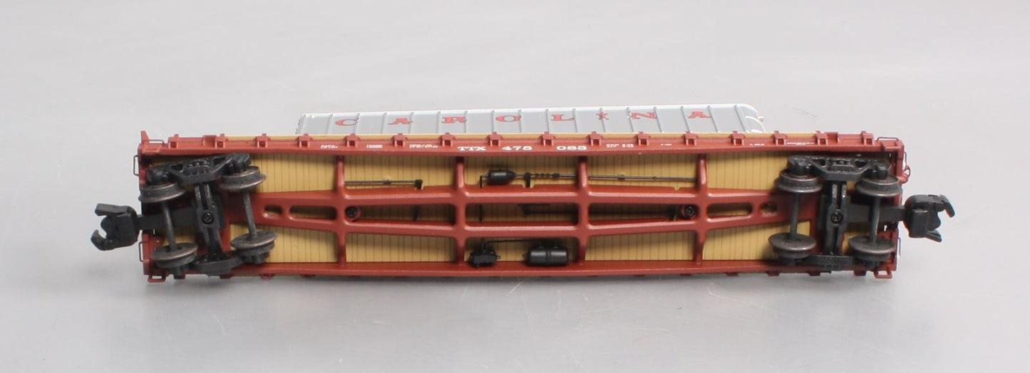 S-Helper Service 00307-6 S Gauge TOFC TTX#2 w/Carolina Trailer #475083 EX/Box