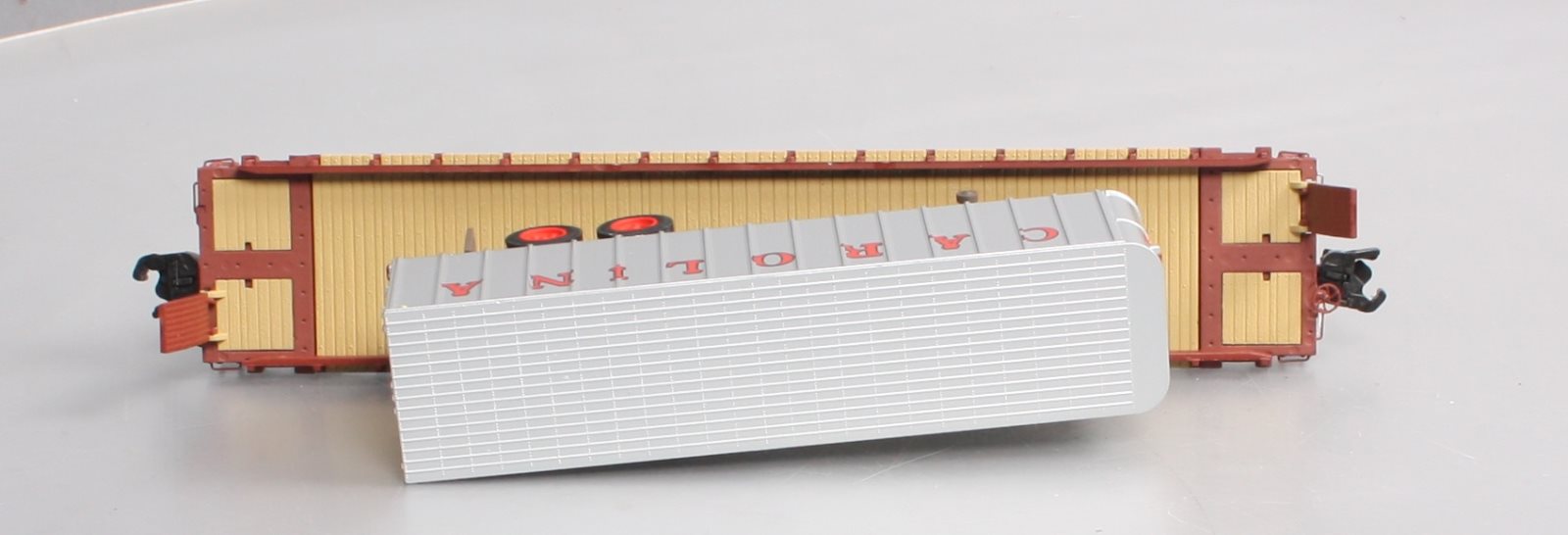 S-Helper Service 00307-6 S Gauge TOFC TTX#2 w/Carolina Trailer #475083 EX/Box