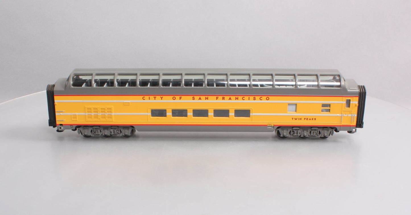 MTH 20-6766 O Gauge City of San Francisco Twin Peaks Full Vista Dome Car LN/Box