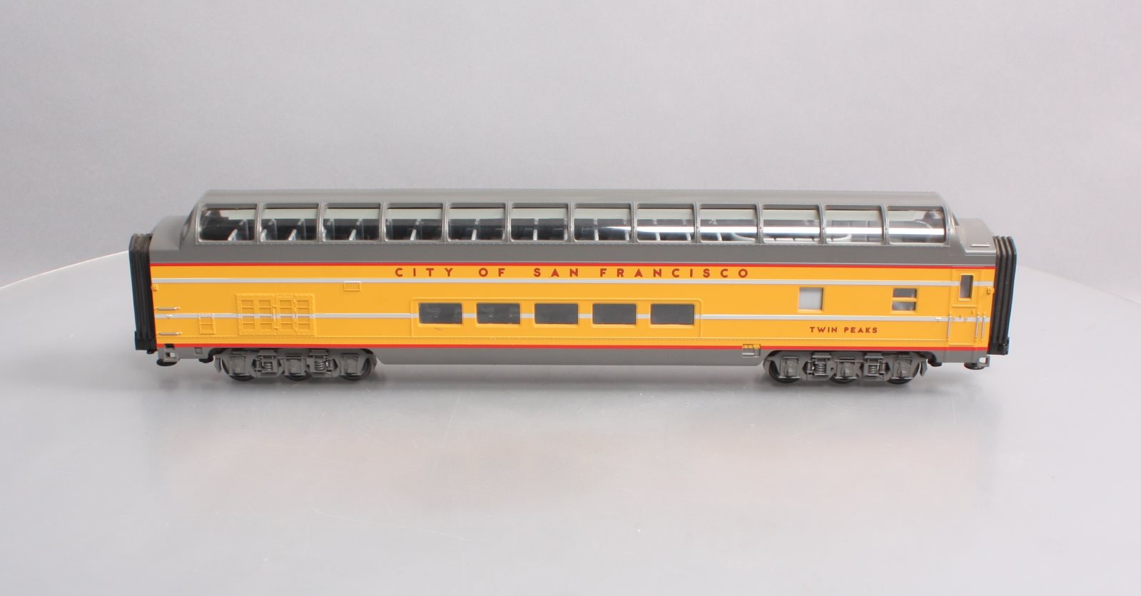 MTH 20-6766 O Gauge City of San Francisco Twin Peaks Full Vista Dome Car LN/Box