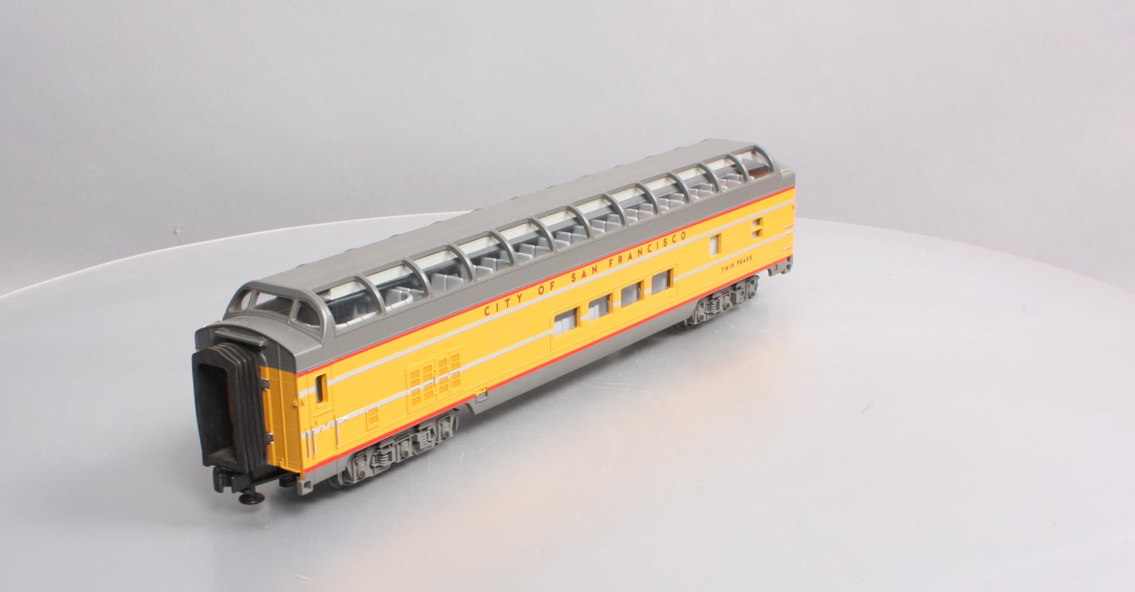 MTH 20-6766 O Gauge City of San Francisco Twin Peaks Full Vista Dome Car LN/Box