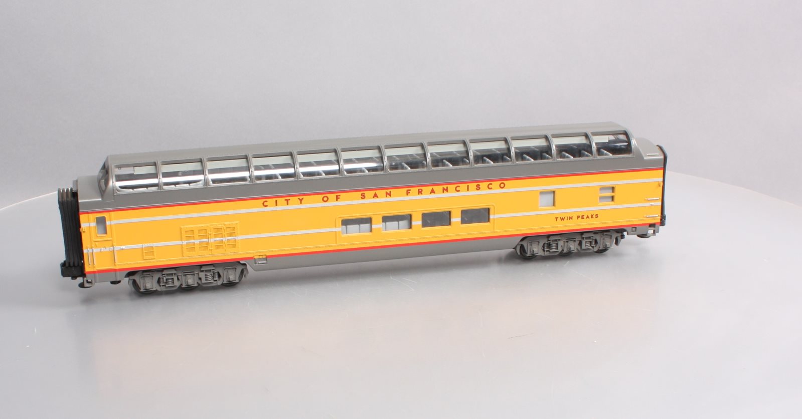 MTH 20-6766 O Gauge City of San Francisco Twin Peaks Full Vista Dome Car LN/Box