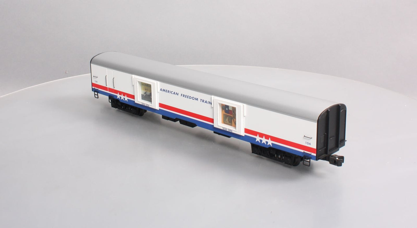 K-Line K4601-30104 O Gauge American Freedom Train 18" Aluminum Display Car #104 LN/Box