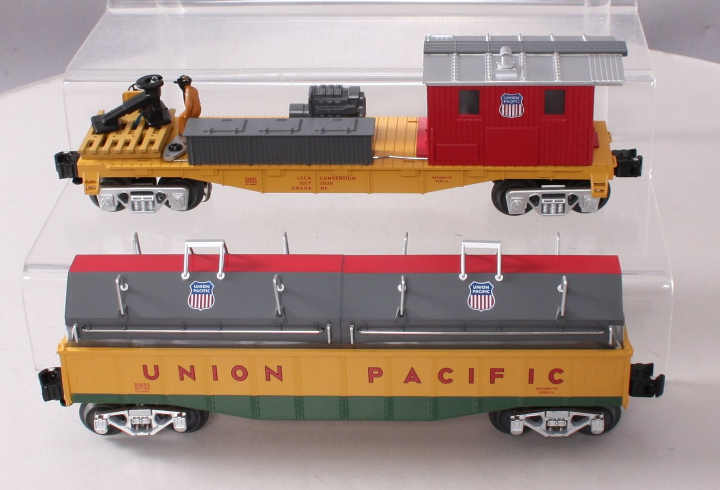 Lionel 2001090 O Gauge 50th Anniversary Union Pacific Convention Car 2-Pack MT/Box