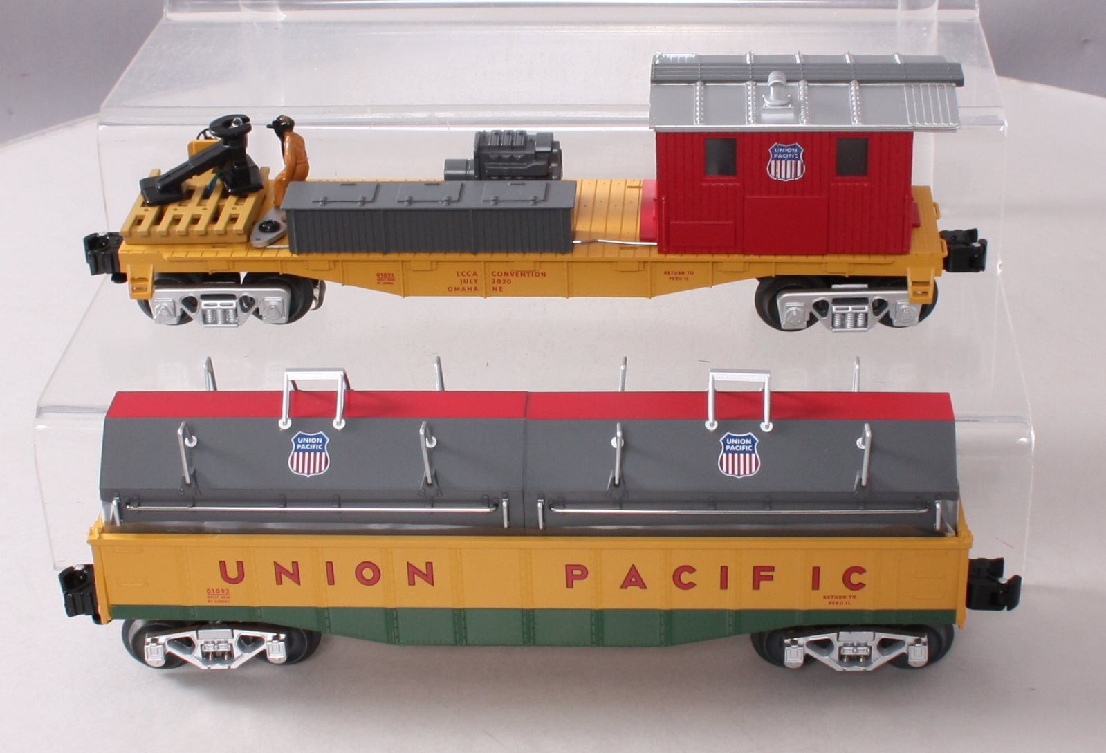 Lionel 2001090 O Gauge 50th Anniversary Union Pacific Convention Car 2-Pack MT/Box