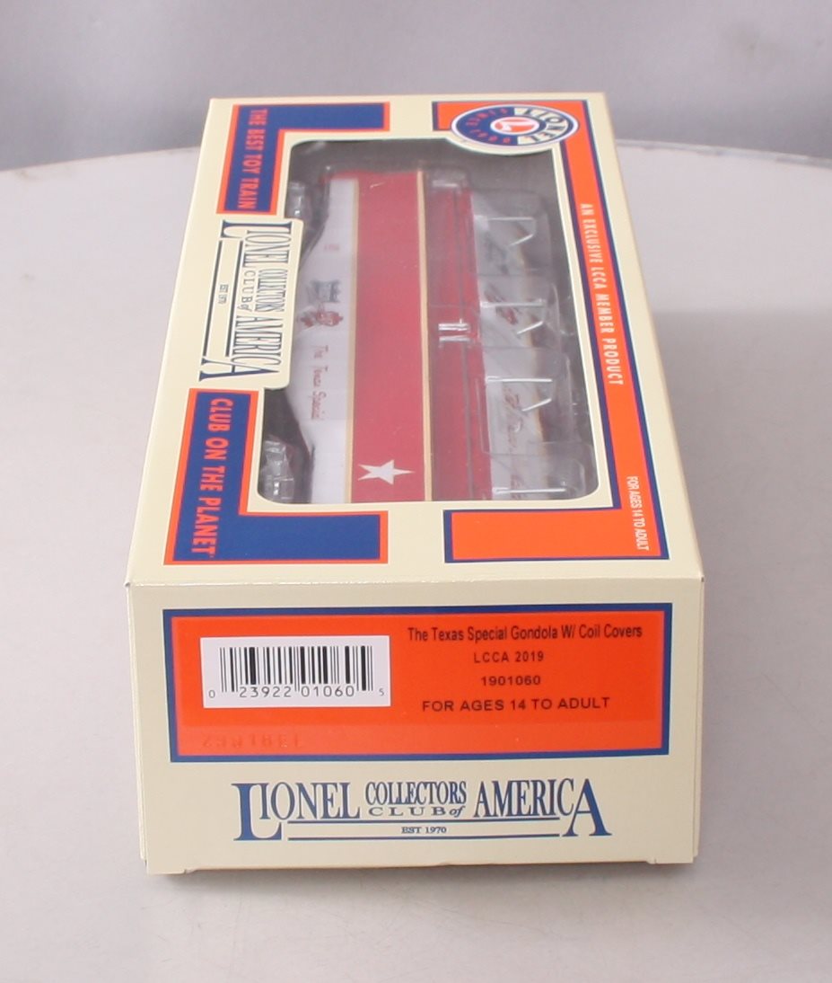 Lionel 1901060 O Gauge Texas Special Gondola w/ Coil Covers NIB