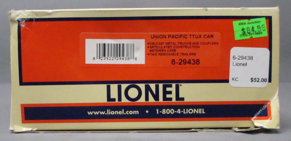 Lionel 6-29438 O Gauge Union Pacific TTUX Car LN/Box