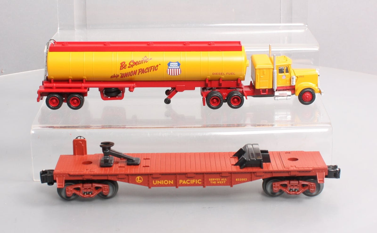 Lionel 6-52290 O Gauge Union Pacific St. Louis Tractor Trailer & Flatcar LN/Box