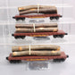 Lionel 6-26713 O Gauge Western Maryland 3-Car Standard Flatcars w/Log Loads Set LN/Box