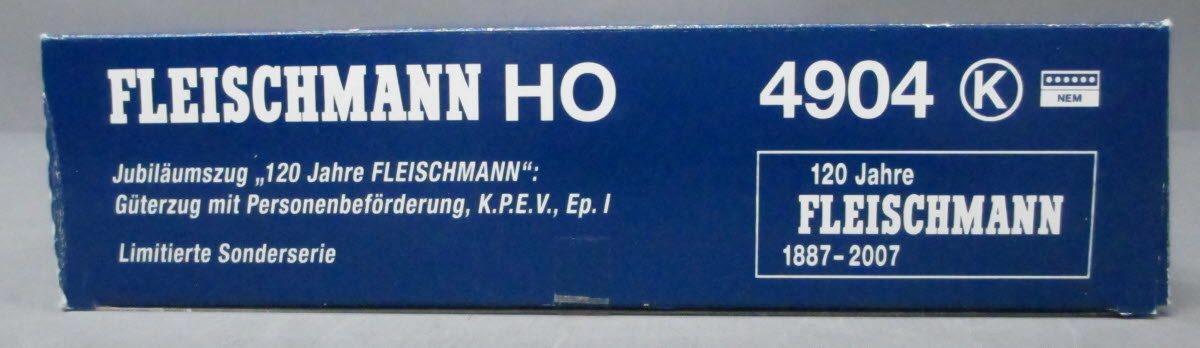 Fleischmann 4904 HO Jubilee KPEV Epoch I  Steam, Freight & Passenger Set LN/Box