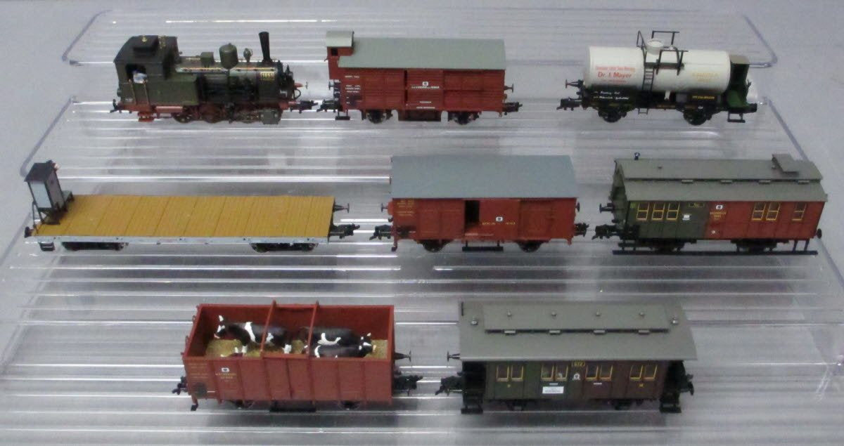 Fleischmann 4904 HO Jubilee KPEV Epoch I  Steam, Freight & Passenger Set LN/Box