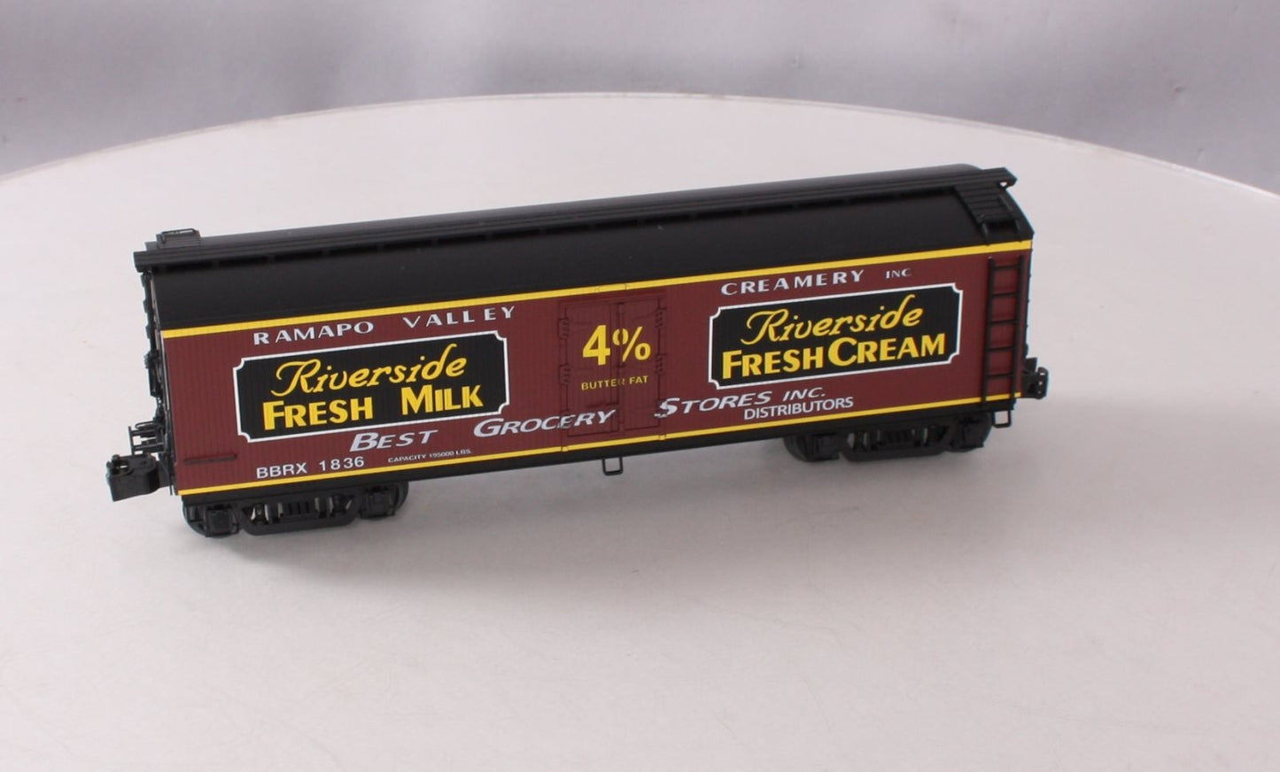 Lionel 658286 O Gauge METCA Riverside Milk Car #1836 LN/Box