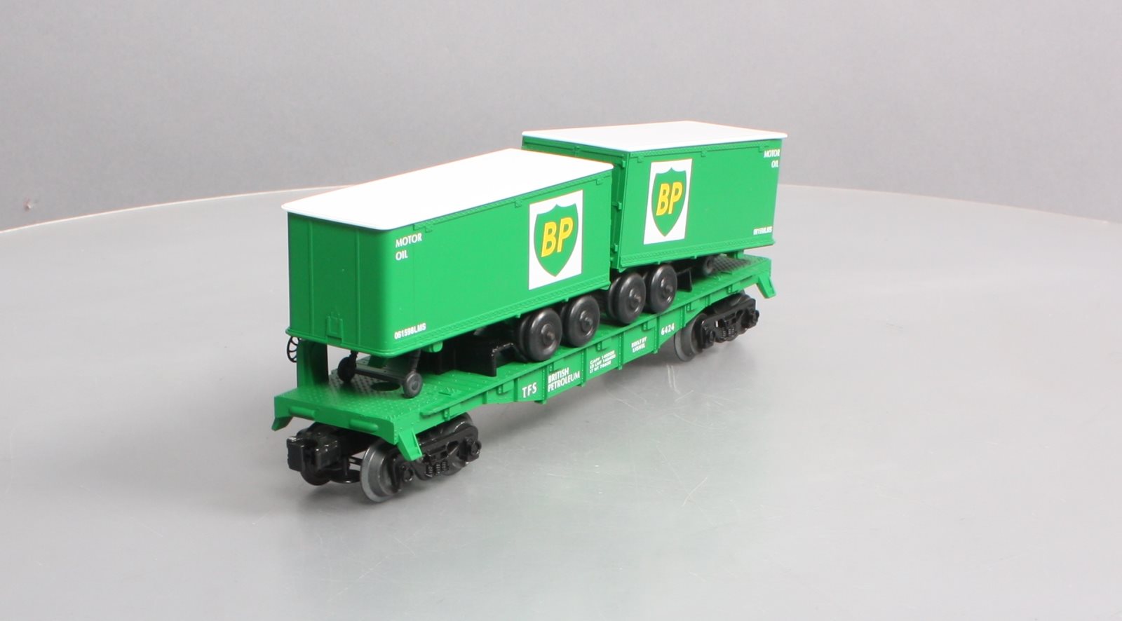 Lionel 6-26001 O Gauge BP FC W/2 Piggyback Trailers LN/Box